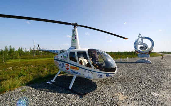 вертолет экспедиции Россия 360